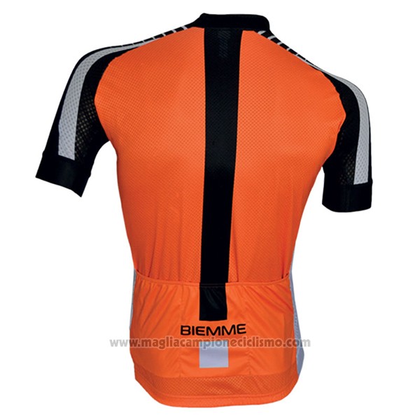 2017 Abbigliamento Ciclismo Biemme Moody Arancione Manica Corta e Salopette